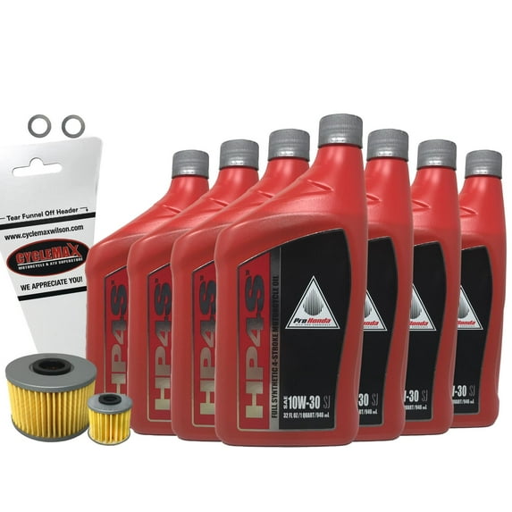 Cyclemax Full Synthetic Oil Change Kit for 2016-2022 Honda Pioneer 1000
