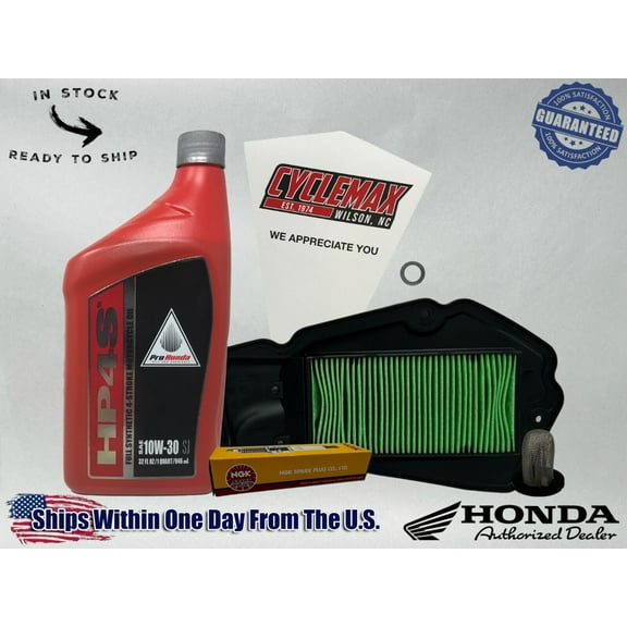 Cyclemax Full Synthetic Tune Up Kit fits 2021-2024 Honda PCX with Spark Plug