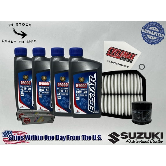 Cyclemax Full Synthetic Tune Up Kit fits 2023-2024 Suzuki GSX-8R w/ Spark Plugs