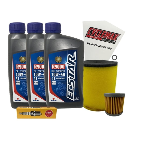 Cyclemax Full Synthetic Tune Up Kit w/ Plug fits 2003-2008 Suzuki LT-Z400 K4-K7