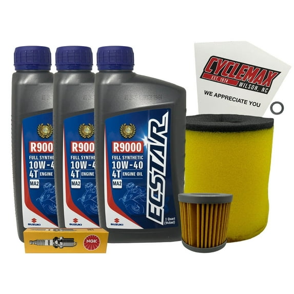 Cyclemax Full Synthetic Tune Up Kit w/ Plug fits 2004-2007 Suzuki LT-Z400 K4-K7