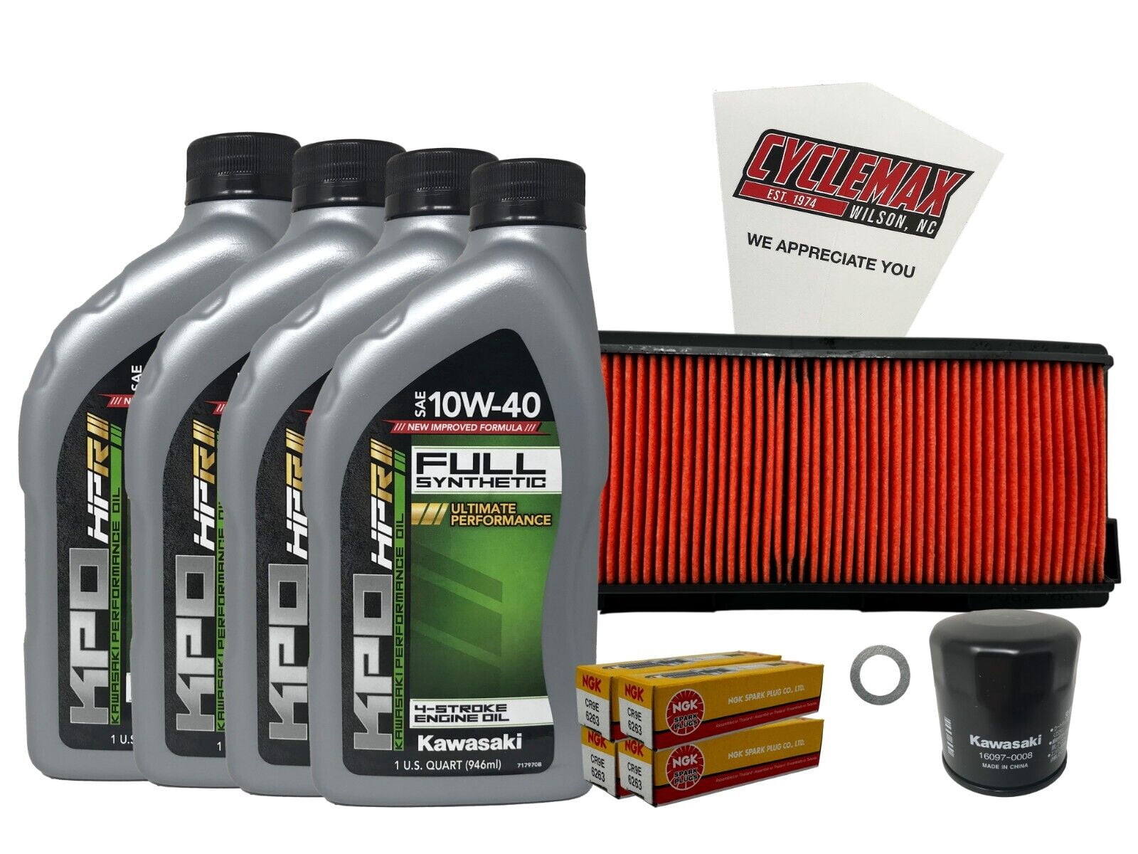 Cyclemax Full Synthetic Tune Up Kit w/Plugs fits 2005-2006
