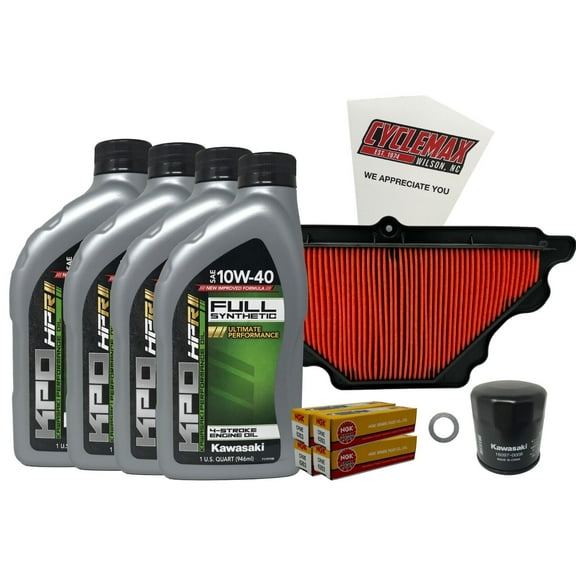 Cyclemax Full Synthetic Tune Up Kit w/ Plugs fits 2007-2008 Kawasaki Ninja ZX-6R