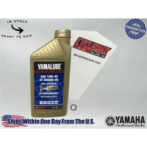 Cyclemax Full-Synthetic Yamalube Oil Change Kit compatible with 2008-2025 Yamaha TT-R110