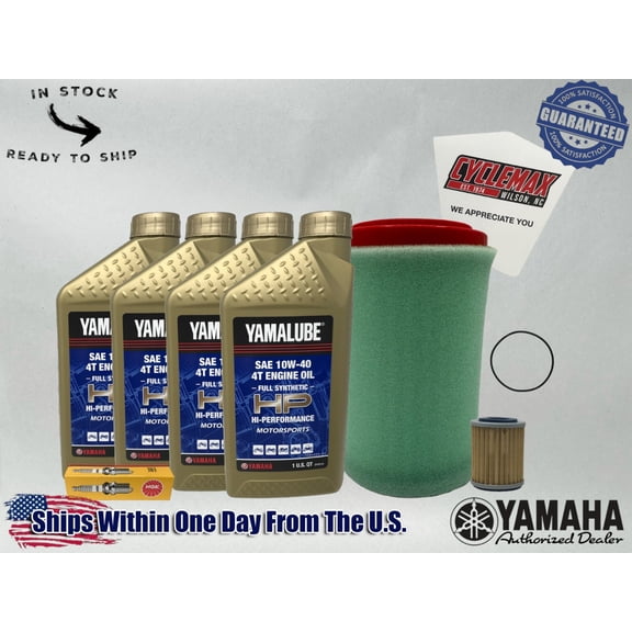 Cyclemax Full-Synthetic Yamalube Tune-Up Kit fits 2000-2012 Yamaha BIG BEAR 400