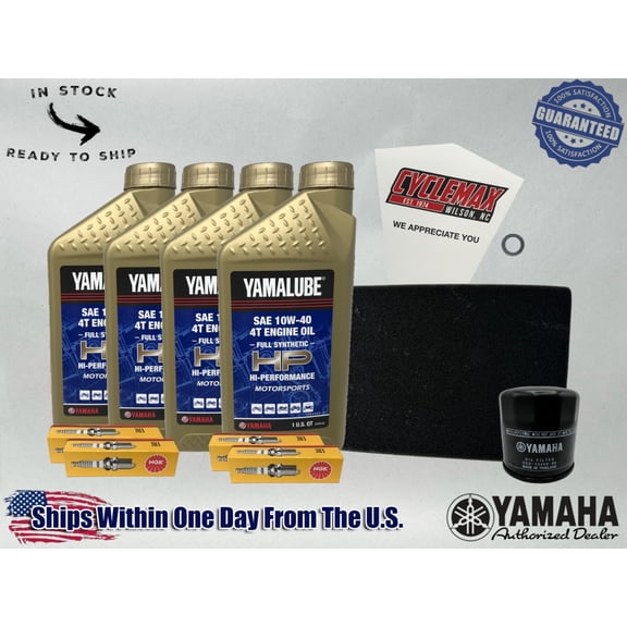 Cyclemax Full-Synthetic Yamalube Tune-Up Kit fits 2012-2025 Yamaha SUPER TENERE