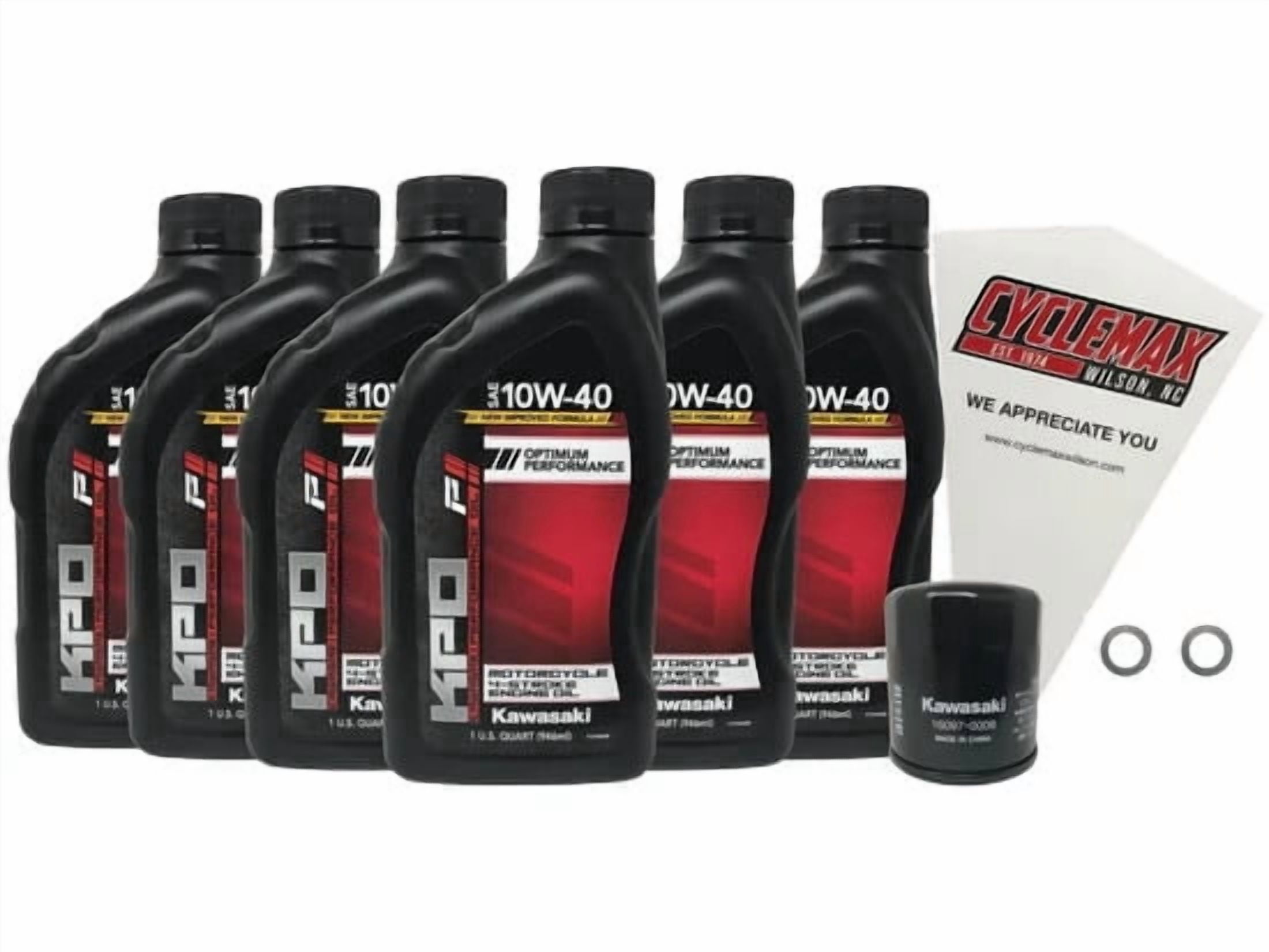 Cyclemax Genuine 2009-2023 Kawasaki Vulcan 1700 Voyager ABS Oil Change Kit