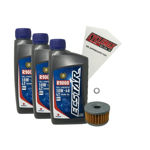 Cyclemax Genuine OEM Full Synthetic Oil Change Kit fits 1996-2022 Suzuki DR-650
