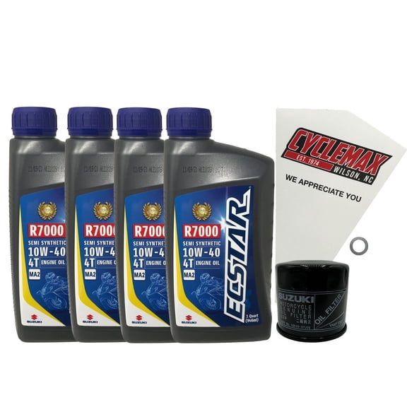 Cyclemax Genuine OEM Semi-Synthetic Oil Change Kit fits 2022-2024 Suzuki DL-1050