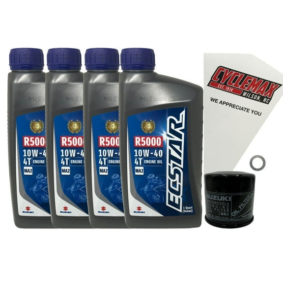 Cyclemax Genuine OEM Standard Oil Change Kit fits 2002-2022 Suzuki VL-800 K1-K5