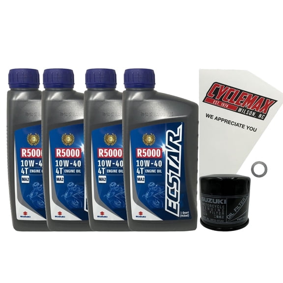 Cyclemax Genuine OEM Standard Oil Change Kit fits 2011-2023 Suzuki VL-800T