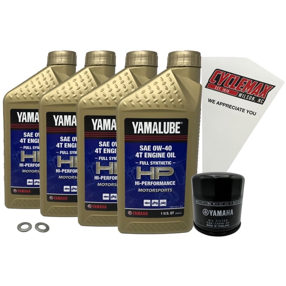 Cyclemax OEM FS 0W40 Oil Change Kit 2007-2009 Yamaha Apex LE XTX Snowmobile