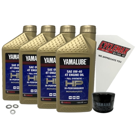 Cyclemax OEM FS Yamalube 0W40 Oil Change Kit 2007 Yamaha Phazer FX Snowmobile