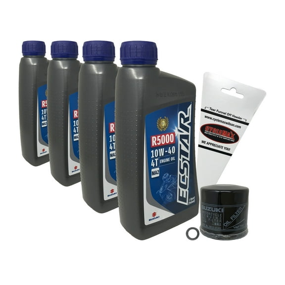 Cyclemax Oil Change Kit for 2020-2021 Suzuki DL1050 VSTROM 10W-40