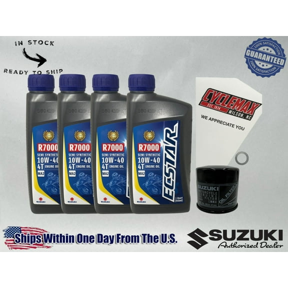 Cyclemax SS Ecstar R7000 Oil Change Kit compatible with 2005-2009 Suzuki Boulevard C90