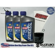 Cyclemax Semi-Synthetic Ecstar R7000 Oil Change Kit fits 1989-1996 Suzuki GSX750