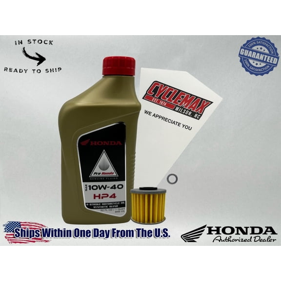 Cyclemax Semi-Synthetic HP4 Oil Change Kit fits 2019-2024 Honda Super Cub C125