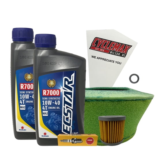 Cyclemax Semi-Synthetic Tune Up Kit w/ Spark Plug fits 2011-2022 Suzuki DR-Z400