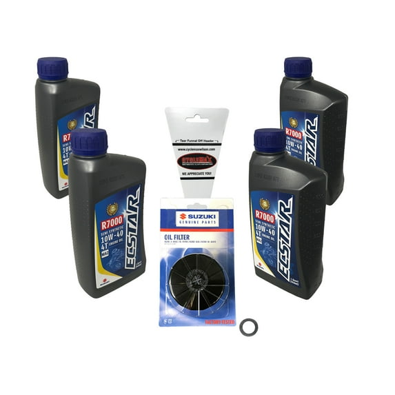Cyclemax Semi Synthetic for 2001-2006 Suzuki GSF1200 10W-40 Oil