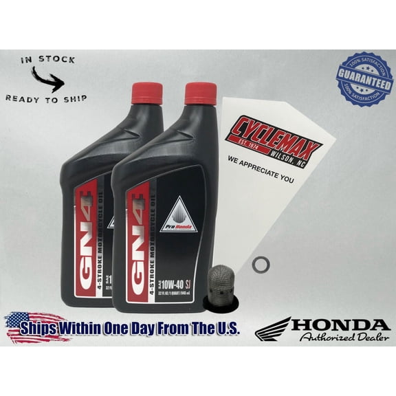 Cyclemax Standard 10W-40 Oil Change Kit fits 2003-2024 Honda Ruckus