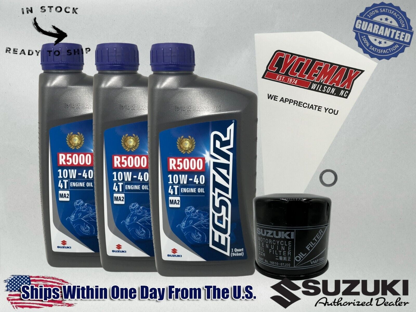 Cyclemax Standard Ecstar R5000 Oil Change Kit fits 1988-1996 Suzuki GSX600