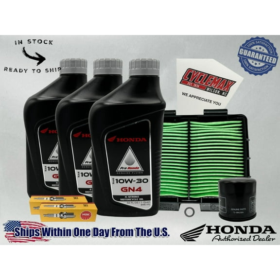Cyclemax Standard GN4 10W-30 Tune-Up Kit compatible with 2023-2025 Honda SCL500