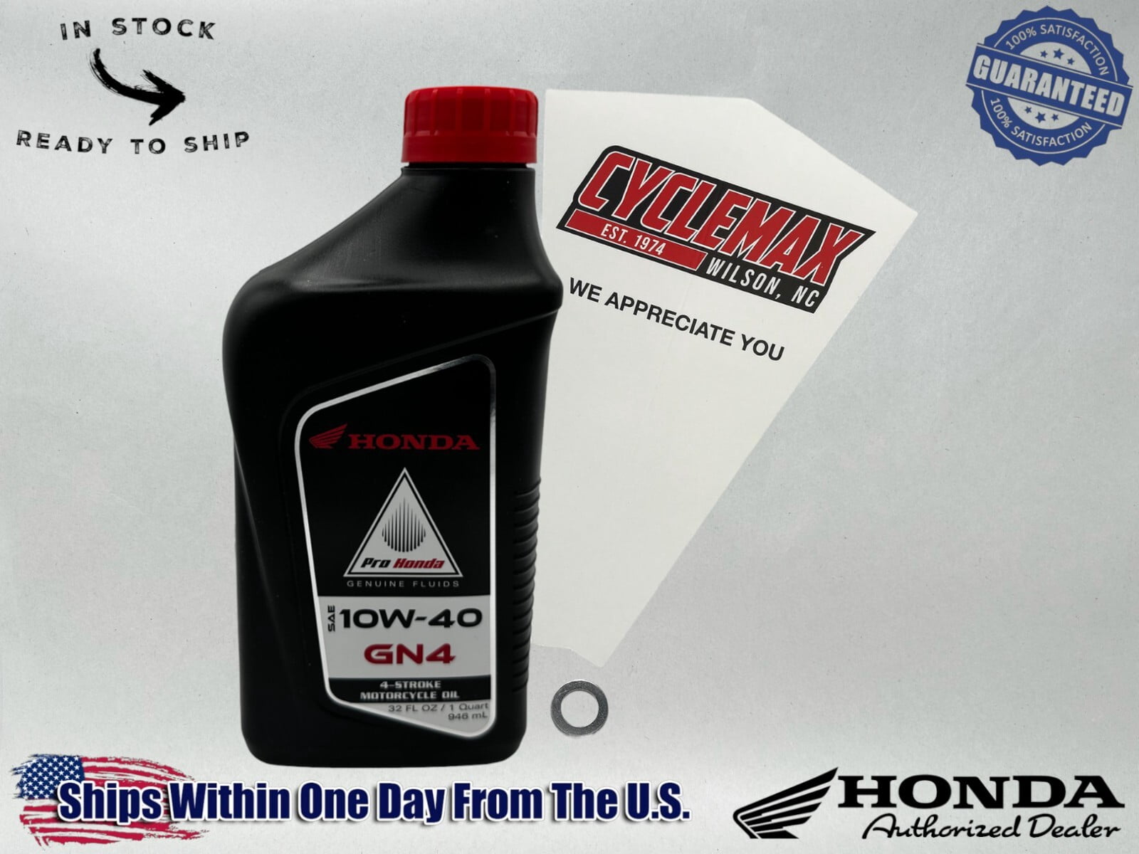 Cyclemax Standard GN4 10W-40 Oil Change Kit fits 2018-2024 Honda CRF125F