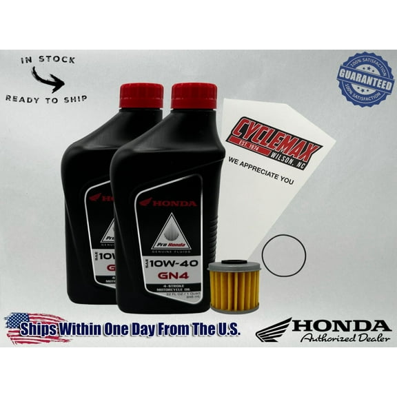 Cyclemax Standard GN4 10W-40 Oil Change Kit fits 2021-2024 Honda CRF450R
