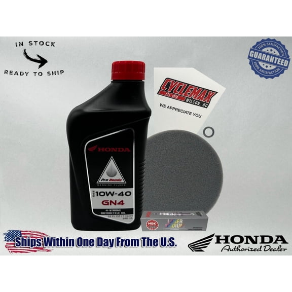 Cyclemax Standard GN4 10W-40 Tune-Up Kit fits 2004-2024 Honda CRF50F