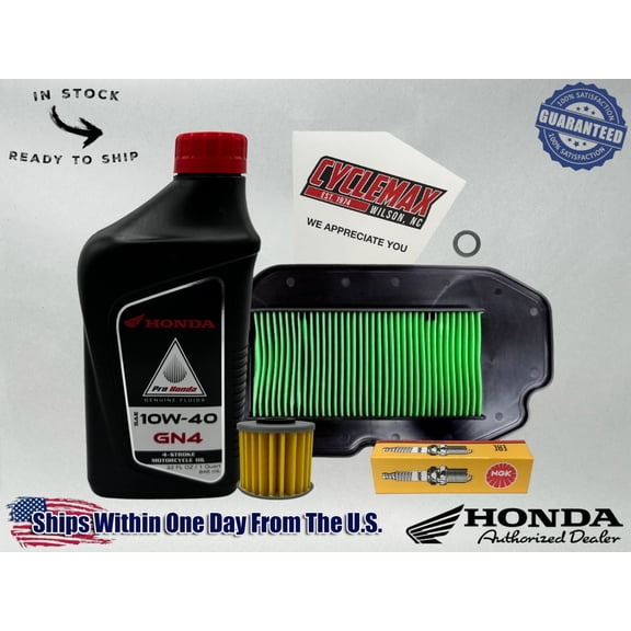 Cyclemax Standard GN4 10W-40 Tune-Up Kit fits 2021-2024 Honda Trail 125 CT125