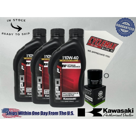 Cyclemax Standard KPO Oil Change Kit compatible with 1994-2003 Kawasaki Ninja ZX9R
