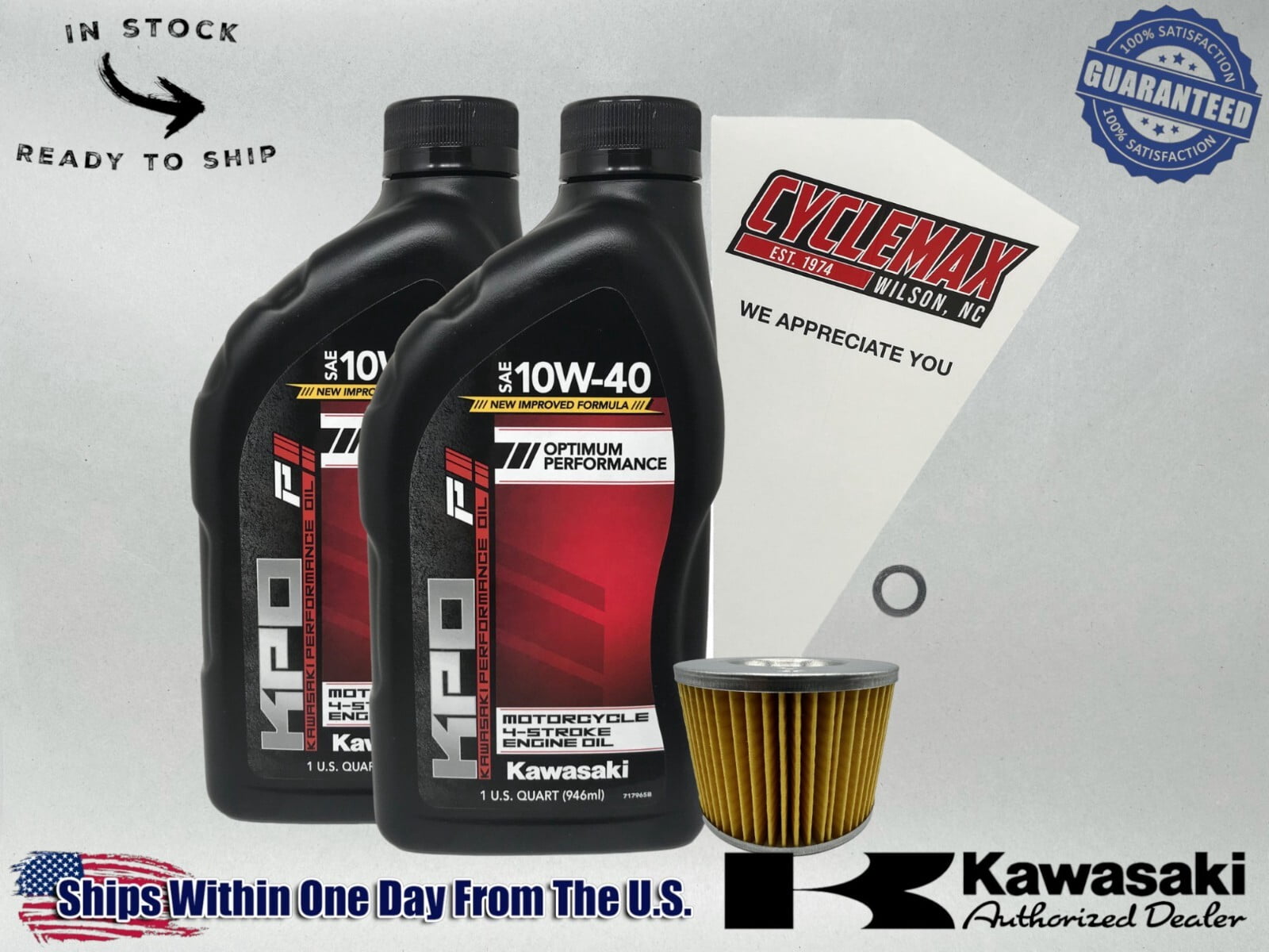 Cyclemax Standard KPO Oil Change Kit fits 2008-2012 Kawasaki NINJA 250