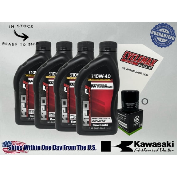 Cyclemax Standard KPO Oil Change Kit fits 2024-2025 Kawasaki NINJA 500 ZX5