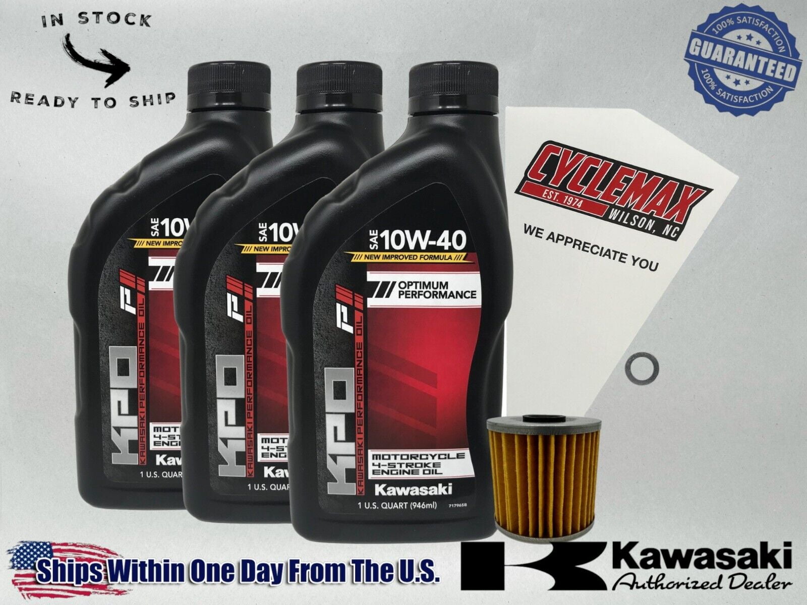 Cyclemax Standard KPO Tune-Up Kit fits 2003-2011 Kawasaki BAYOU 250