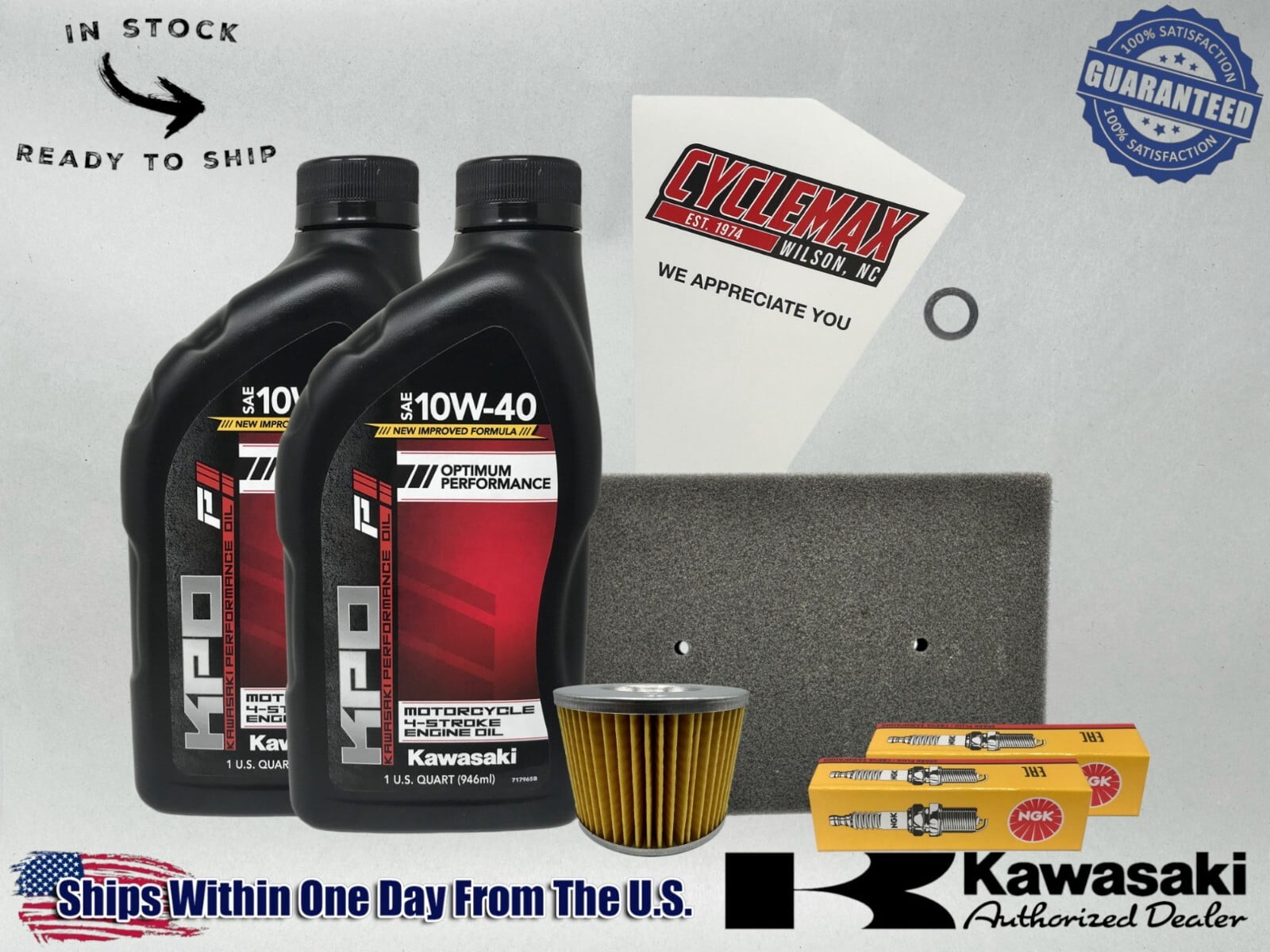 Cyclemax Standard KPO Tune-Up Kit fits 2008-2012 Kawasaki NINJA 250