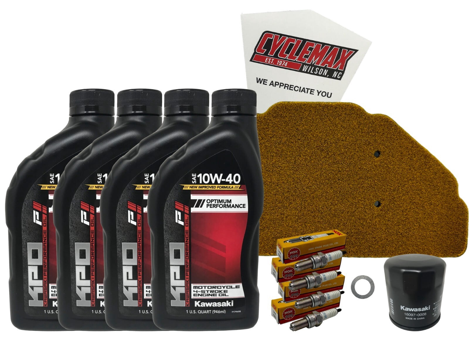 Cyclemax Standard Tune Up Kit w/ Plugs fits 1998-2002 Kawasaki