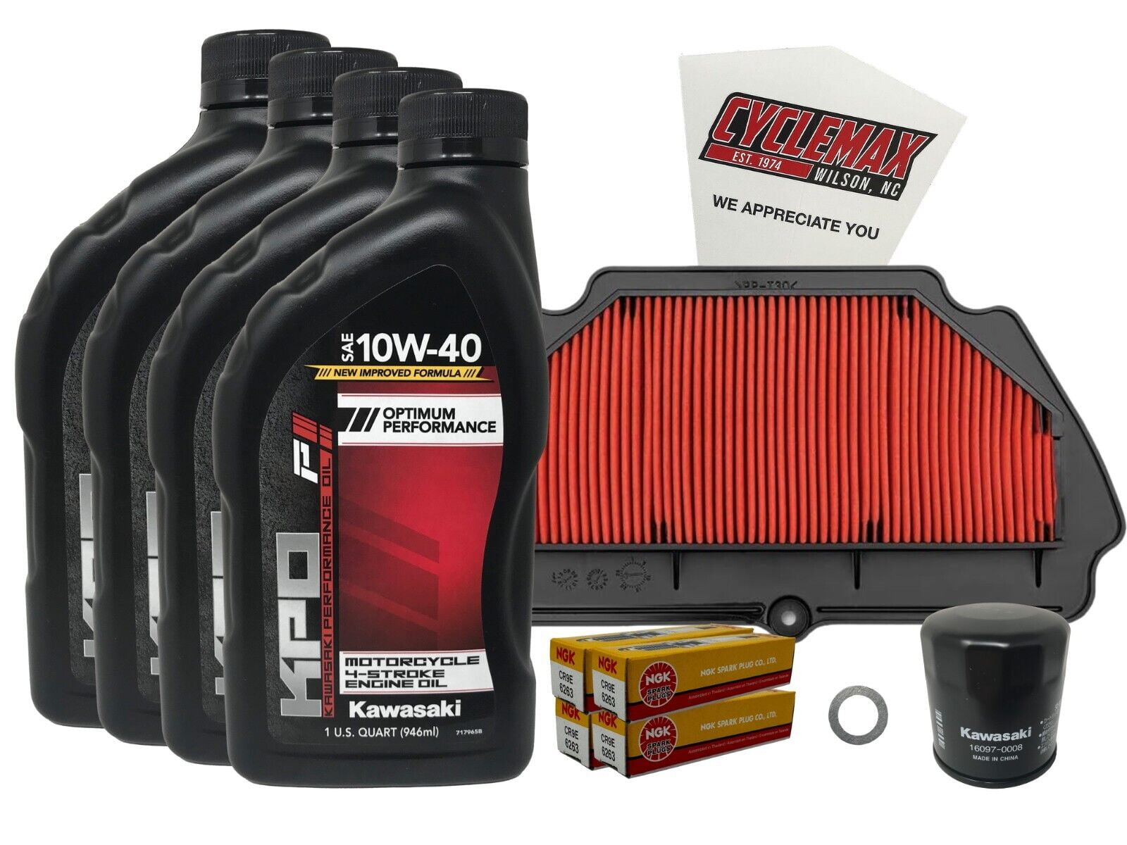 Cyclemax Standard Tune Up Kit w/ Plugs fits 2009-2023