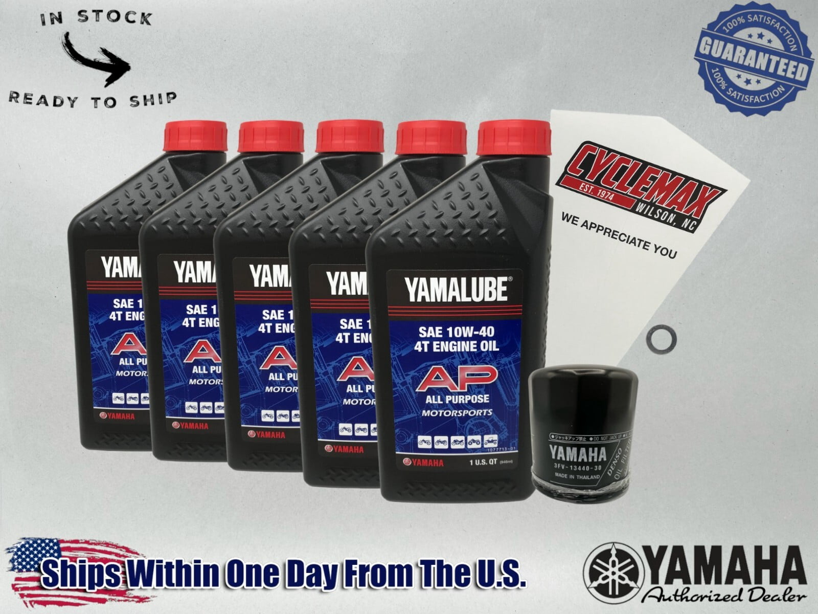 Cyclemax Standard Yamalube Oil Change Kit fits 1999-2003 Yamaha