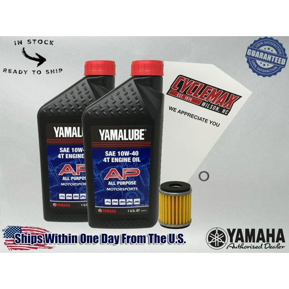 Cyclemax Standard Yamalube Oil Change Kit fits 2018-2024 Yamaha XMAX 300