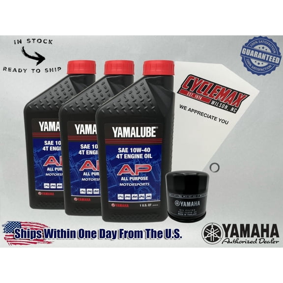 Cyclemax Standard Yamalube Oil Change Kit fits 2021-2024 Yamaha MT-03