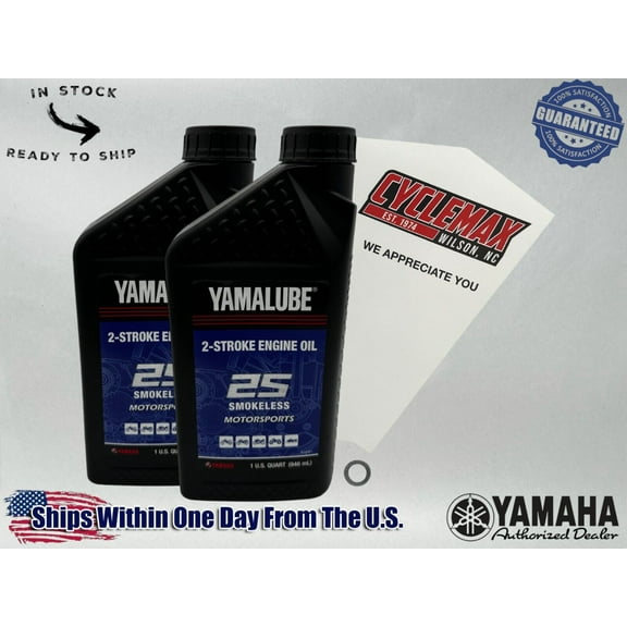 Cyclemax Yamalube Smokeless 2-Stroke Premix Oil Kit fits 1977-1979 Yamaha DT250