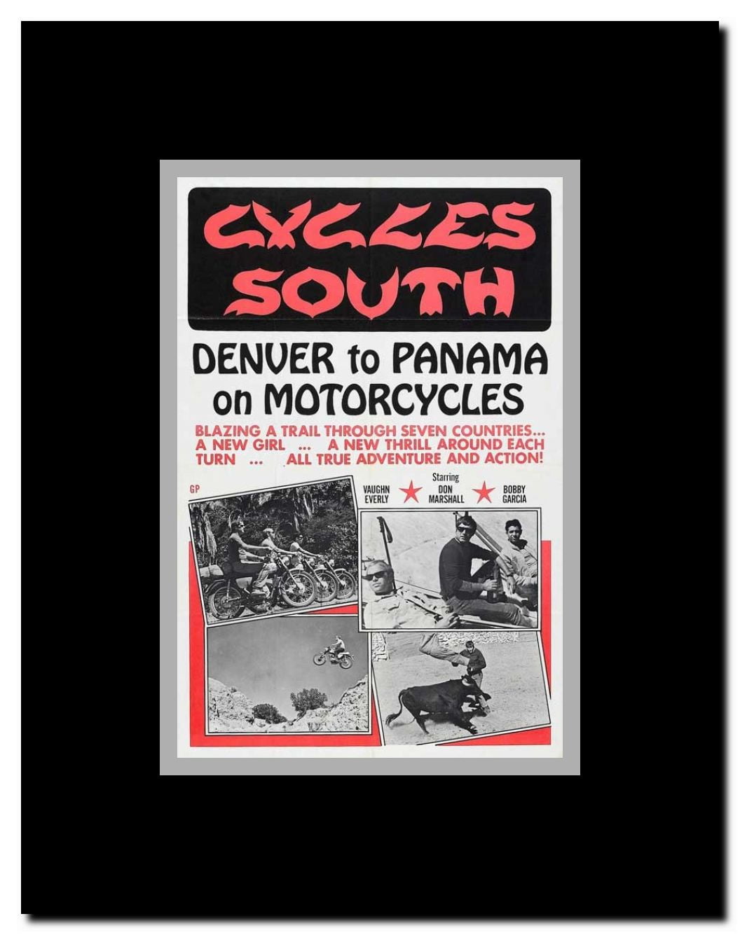 Cycles South Framed Movie Poster