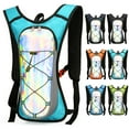 thumbnail image 1 of Cycling Backpack, Hydration Pack, Outdoor Sports Bag, Water Resistant Nylon, 2l Reservoir, Adjustable Straps, for Mountain Biking, Hiking, and Day Trips, Sky Blue, by FAJHHA, 1 of 8