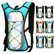 Cycling Backpack, Hydration Pack, Outdoor Sports Bag, Water Resistant Nylon, 2l Reservoir, Adjustable Straps, for Mountain Biking, Hiking, and Day Trips, Sky Blue, by FAJHHA