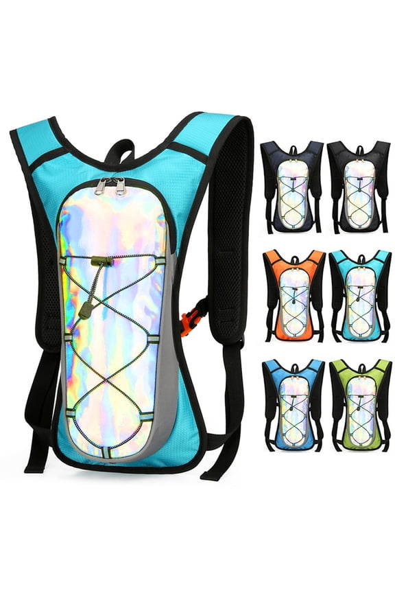 Cycling Backpack Sports Outdoor Hydration Bag for Hiking Mountaineering | Lightweight Nylon Drawstring Design | Water Repellent | Large Capacity | Unisex | 43x23x9 cm