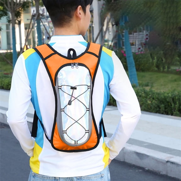 Cycling Backpack Sports Outdoor Hydration Bag for Hiking Mountaineering | Lightweight Nylon Drawstring Design | Water Repellent | Large Capacity | Unisex | 43x23x9 cm