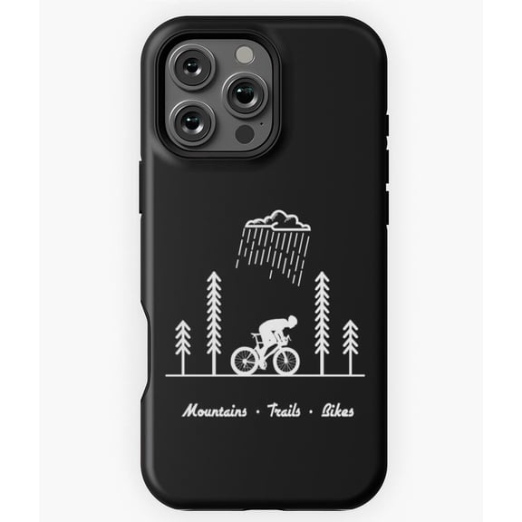 Cycling Bicycle Gift for Bikers Mountain Phone Case for iPhone 16 15 14 13 12 11 Pro Max - Fun Phone M97