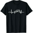 thumbnail image 1 of Cycling Bicycle Mountain Bike Tees And Gifts Funny Bicycle Heartbeat Cycling Cyclist T-Shirt, 1 of 4