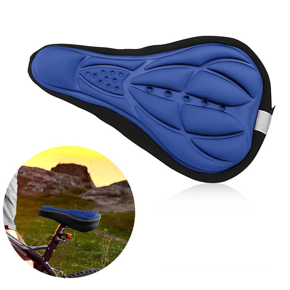 Cycling Bike 3D Silicone Gel Pad Seat Saddle Cover Soft Cushion Bicycle ...
