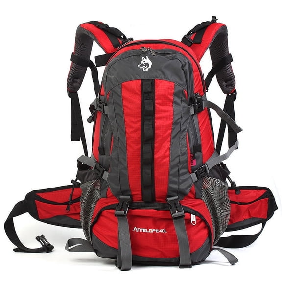 Cycling Camping Backpack Hiking Nylon Rainproof,Red